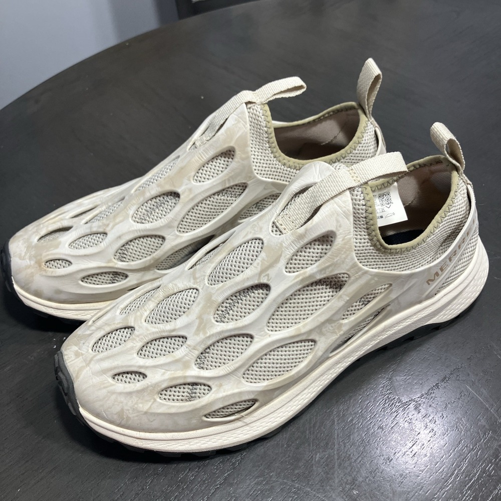 Merrell Hydro Run Oyster Ivory Slip On Outdoors Casual Shoe J067025 Sz 10.5